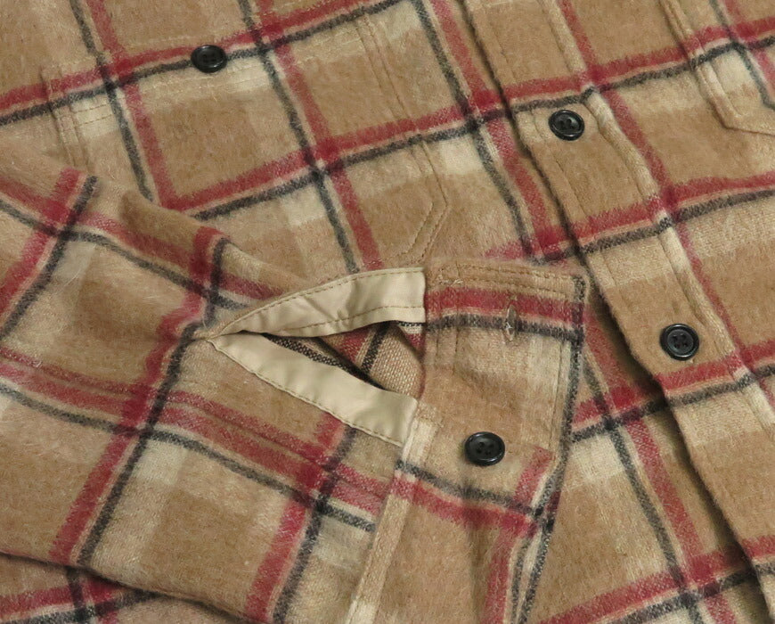 フルカウント FULLCOUNT Chemise de travail à manches longues en laine à carreaux Lot.4096