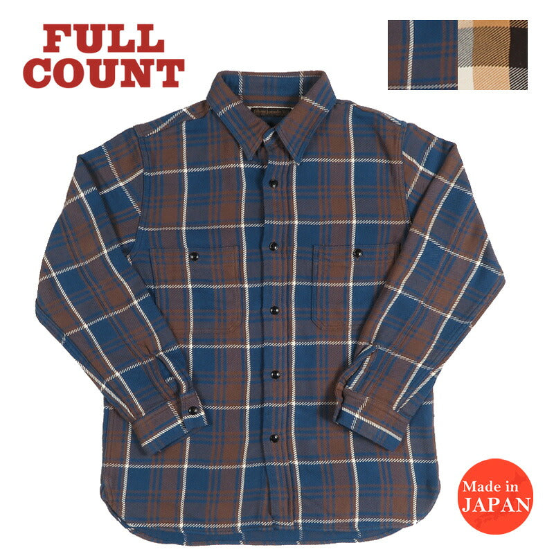 Fullcount FULLCOUNT 棉法兰绒工作衬衫 Lot.4106 【2026年秋冬新品】