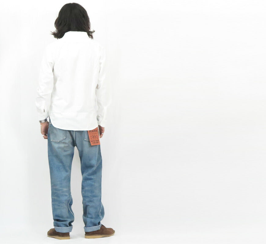 フルカウント FULLCOUNT 5oz chambray lange mouw werkhemd klassiek Lot.4810