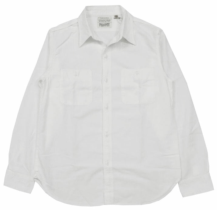 フルカウント FULLCOUNT 5oz chambray lange mouw werkhemd klassiek Lot.4810