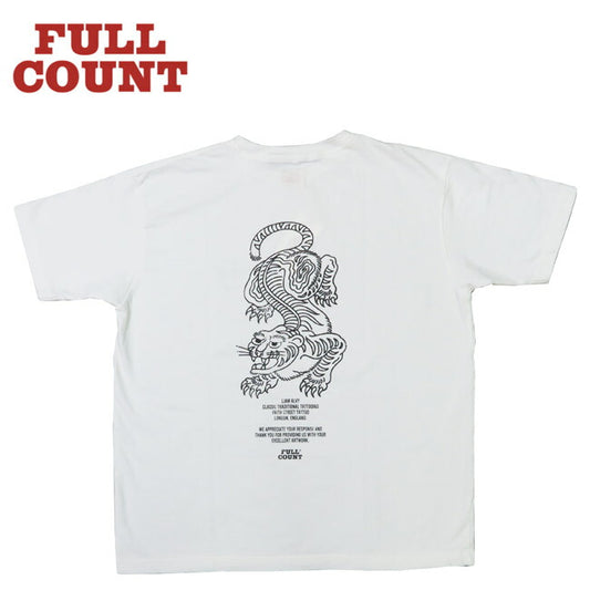 풀카운트 FULLCOUNT 티셔츠 반팔 프린트 TIGER by LIAM ALVY 타투 디자인 FC5500PT-14