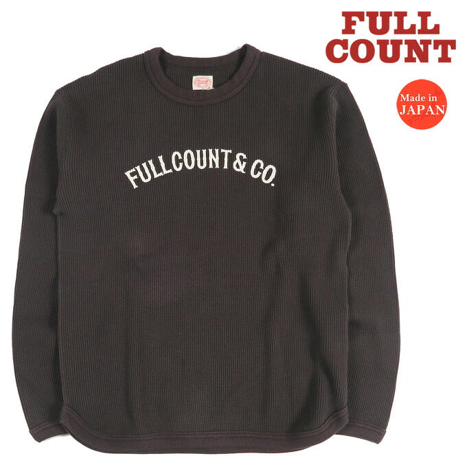 フルカウント FULLCOUNT ヘビーウェイト ワッフル 長袖 Tシャツ ひび割れロゴプリント サーマル Lot.5964PT-9 【2026年秋冬新作】