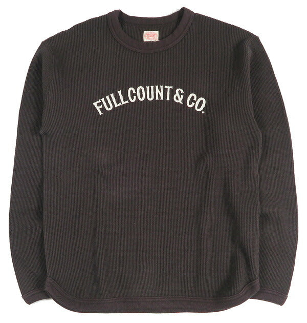 フルカウント FULLCOUNT ヘビーウェイト ワッフル 長袖 Tシャツ ひび割れロゴプリント サーマル Lot.5964PT-9 【2026年秋冬新作】