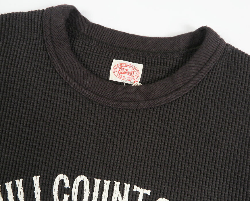フルカウント FULLCOUNT ヘビーウェイト ワッフル 長袖 Tシャツ ひび割れロゴプリント サーマル Lot.5964PT-9 【2026年秋冬新作】
