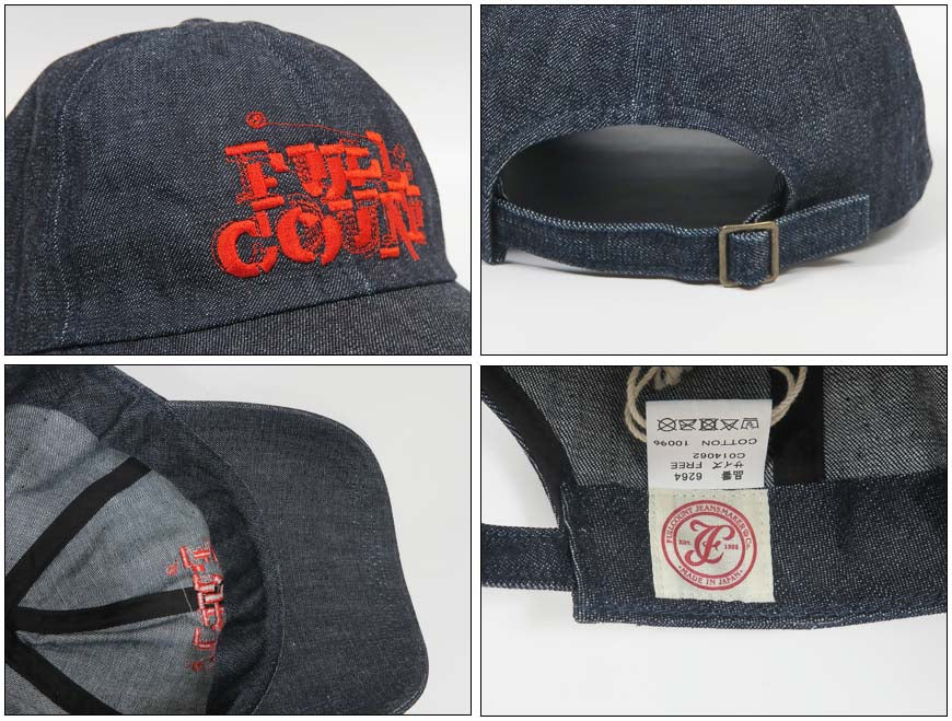 フルカウント FULLCOUNT ロゴデニムキャップ Bootleg Logo Denim Cap