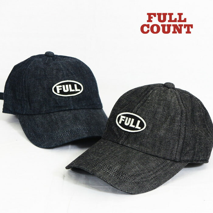 Fullcount FULLCOUNT Schwarze Aufnäher Denim Cap BLACK FULL WAPPEN DENIM CAP 6770-26
