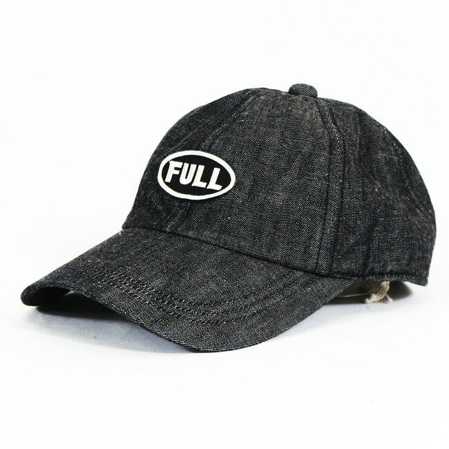 Fullcount FULLCOUNT Schwarze Aufnäher Denim Cap BLACK FULL WAPPEN DENIM CAP 6770-26