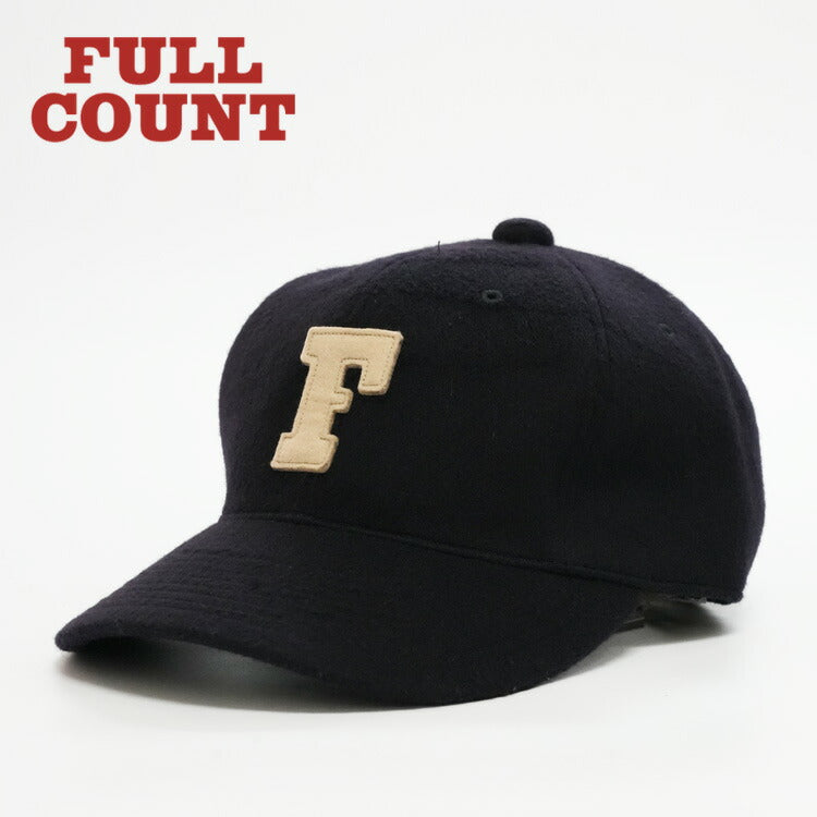 フルカウント FULLCOUNT ウールメルトン ベースボールキャップ 6PANEL DENIM BASEBALL CAP 6843-25