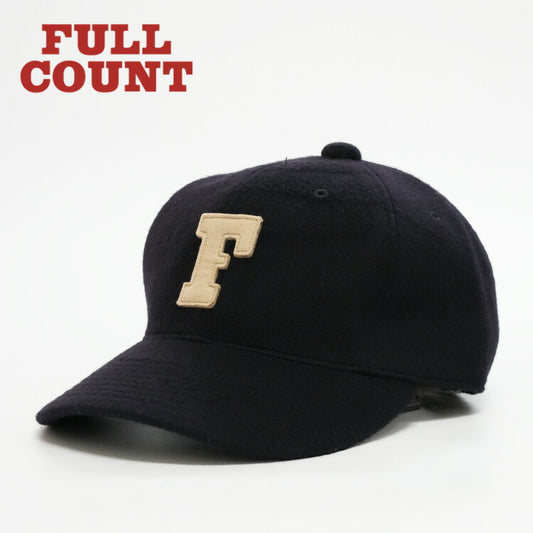 フルカウント FULLCOUNT ウールメルトン ベースボールキャップ 6PANEL DENIM BASEBALL CAP 6843-25