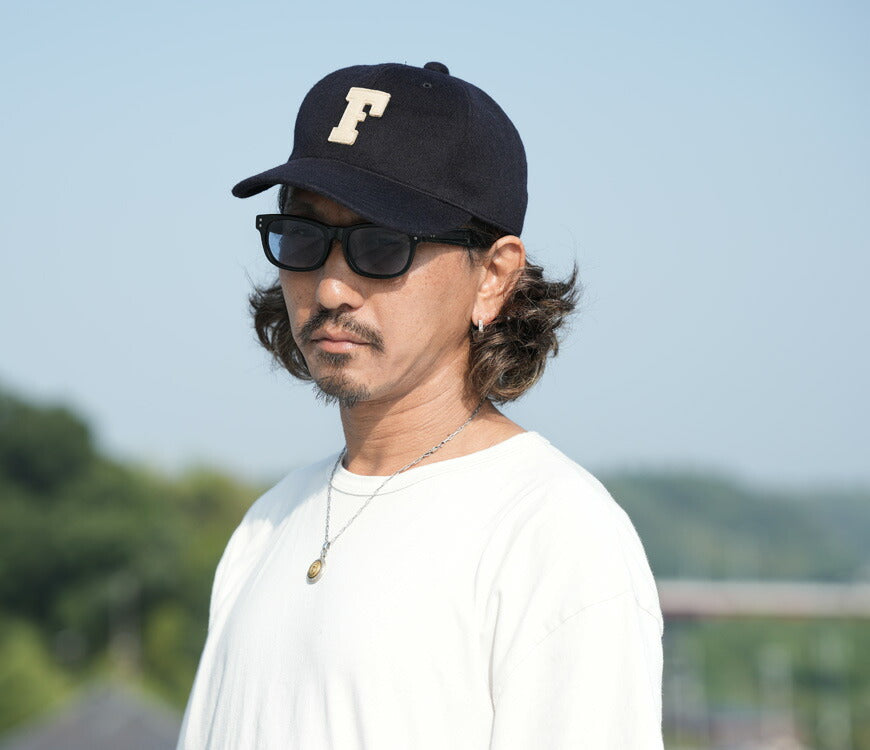 フルカウント FULLCOUNT ウールメルトン ベースボールキャップ 6PANEL DENIM BASEBALL CAP 6843-25