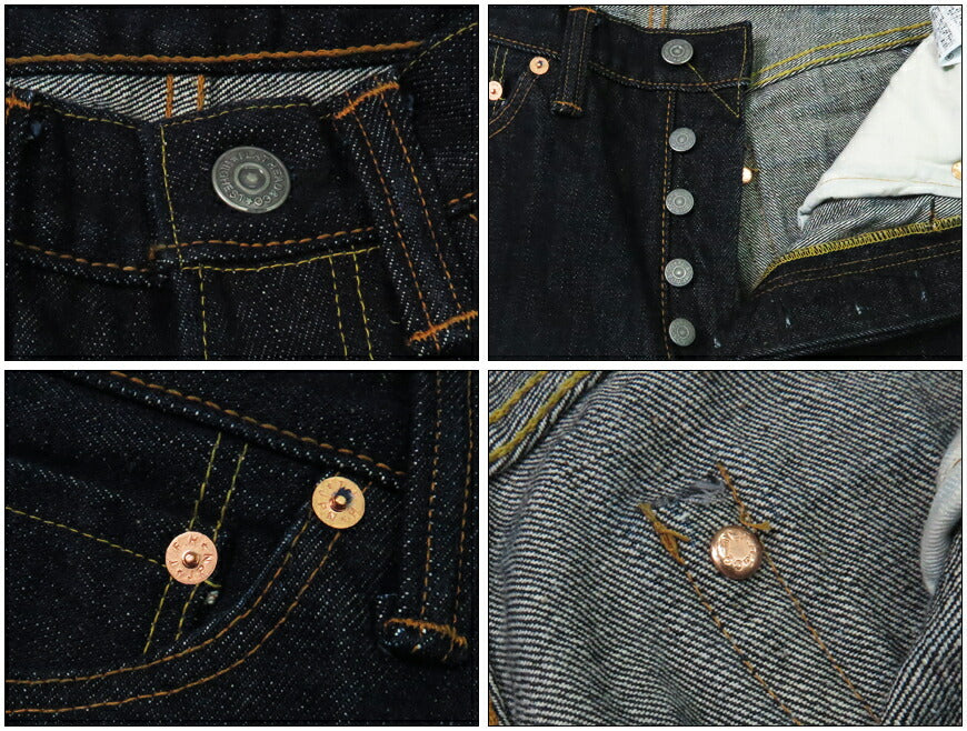 The Flat Head THE FLAT HEAD FN-8004-24FW Limitierte Auflage 18oz Weit zulaufende Jeans