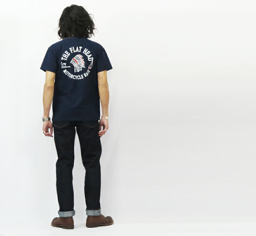 The Flat Head THE FLAT HEAD FN-8004-24FW Limitierte Auflage 18oz Weit zulaufende Jeans