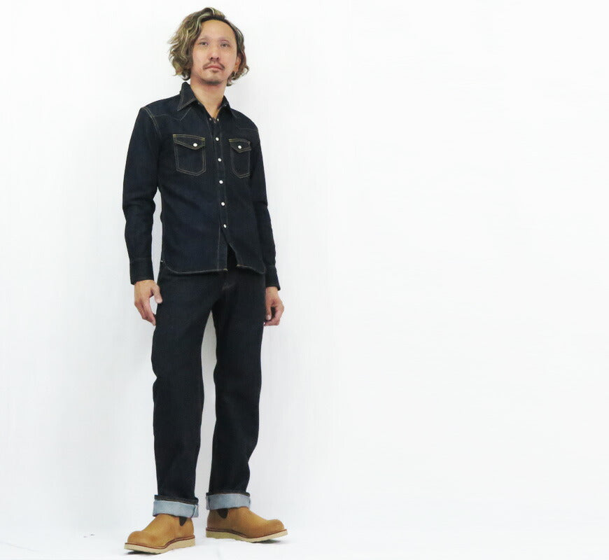 フラットヘッド THE FLAT HEAD FN-8005 กางเกงยีนส์เดนิม 18oz ทรงตรงปกติ 【คอลเลกชันฤดูใบไม้ผลิ/ฤดูร้อน 2026】