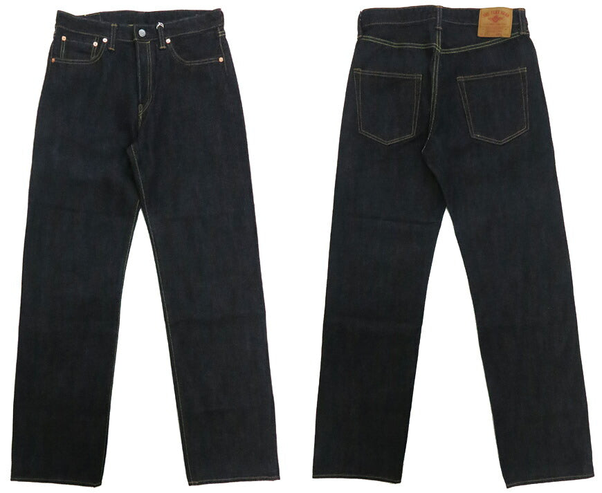 フラットヘッド THE FLAT HEAD 14.5oz 左綾ジンバブエコットン ワイドストレート ジーンズ FN-D111
