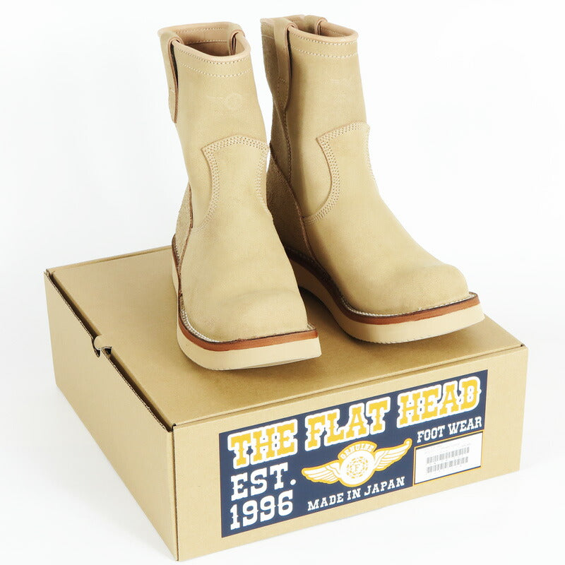 The Flat Head Wildlederstiefel mit Krepsohle FN-FB-002 【Frühjahr/Sommer 2026 Neuheit】