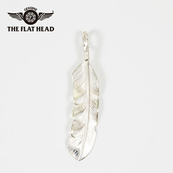 フラットヘッド THE FLAT HEAD シルバー925 ペンダントトップ ラフフェザー Mサイズ 右向き FN-JP-202