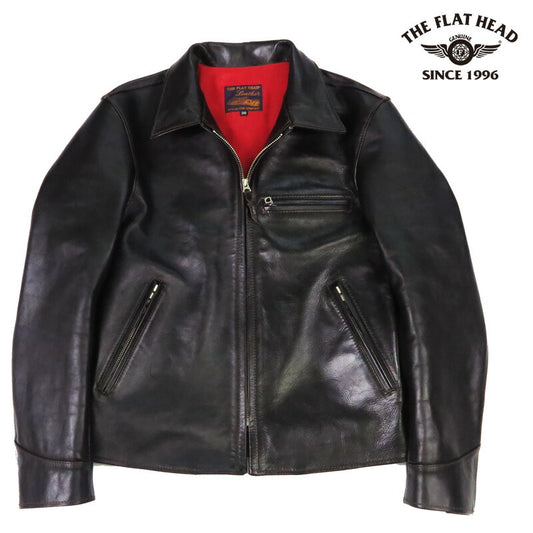 フラットヘッド THE FLAT HEAD Horsehide Single Riders Jacket Kayumangging Lining FN-LJ-HS005