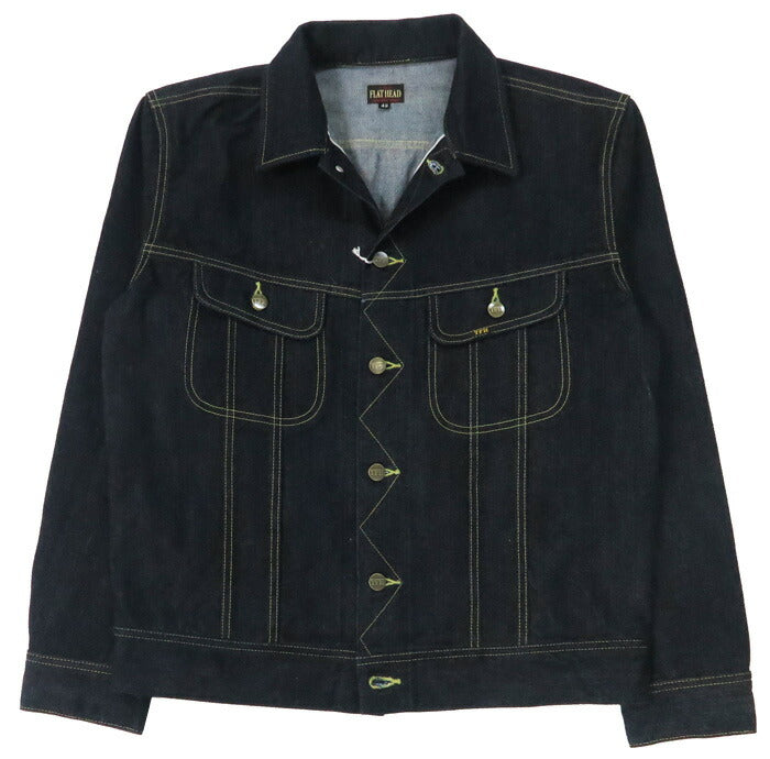 フラットヘッド THE FLAT HEAD 14.5oz 左綾ジンバブエコットン デニムジャケット FN-OJ-D103