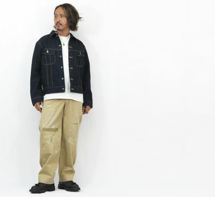 フラットヘッド THE FLAT HEAD 14.5oz 左綾ジンバブエコットン デニムジャケット FN-OJ-D103