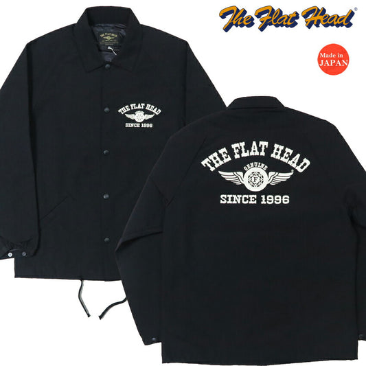 フラットヘッド THE FLAT HEAD 60/40クロス コーチジャケット FLYING WHEEL ロクヨンクロス FN-OJ-NC005