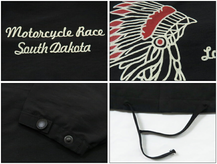 フラットヘッド THE FLAT HEAD 60/40クロス コーチジャケット MOTORCYCLE RACE ロクヨンクロス FN-OJ-NC006