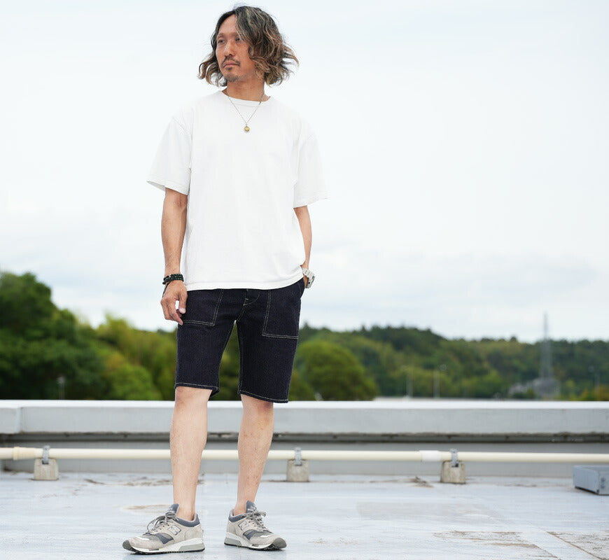 フラットヘッド THE FLAT HEAD FN-S-DP003 12oz デニム ベイカー ショートパンツ ハーフパンツ 【2026年春夏新作】