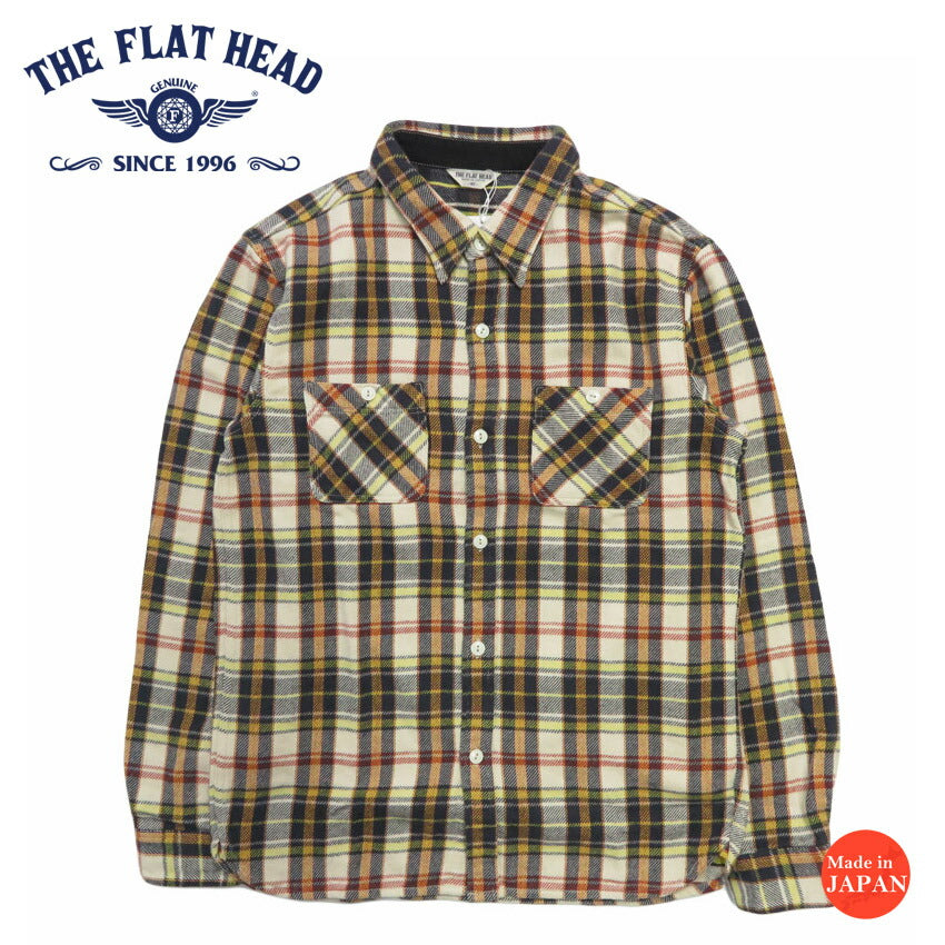 フラットヘッド THE FLAT HEAD チェック フランネルシャツ FN-SNR-014L【2025年秋冬新作】