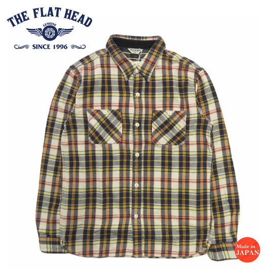 フラットヘッド THE FLAT HEAD チェック フランネルシャツ FN-SNR-014L【2025年秋冬新作】