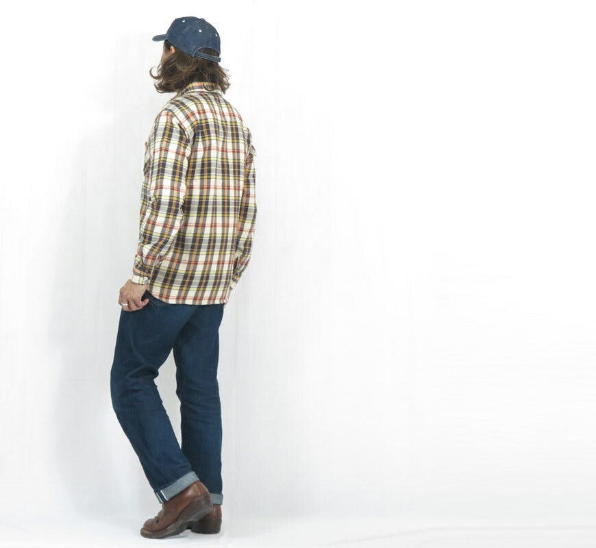 フラットヘッド THE FLAT HEAD Kariertes Flanellhemd FN-SNR-014L