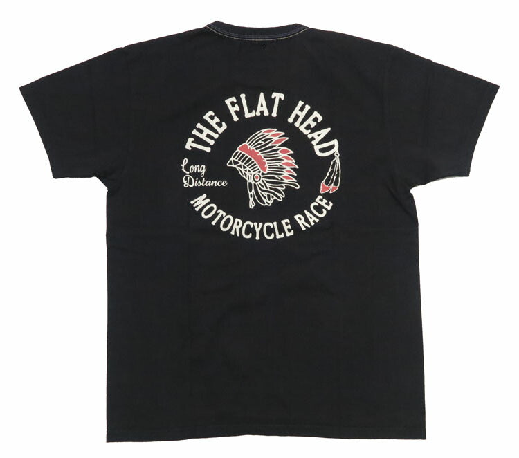 フラットヘッド THE FLAT HEAD Kurzarm T-Shirt "MOTORCYCLE RACE" THC-Serie FN-THC-048【 】