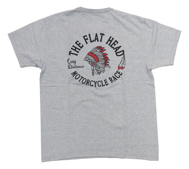 フラットヘッド THE FLAT HEAD Kurzarm T-Shirt "MOTORCYCLE RACE" THC-Serie FN-THC-048【 】