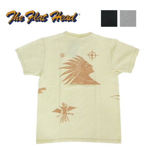 플랫 헤드 THE FLAT HEAD 반팔 FRONTIER SPIRIT 티셔츠 FN-THC-051