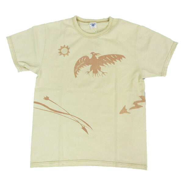 フラットヘッド THE FLAT HEAD เสื้อยืดคอกลมแขนสั้น FRONTIER SPIRIT FN-THC-051