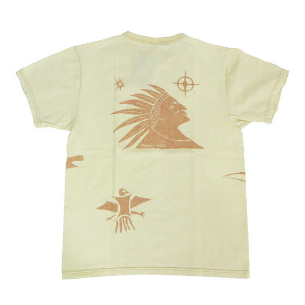 フラットヘッド THE FLAT HEAD เสื้อยืดคอกลมแขนสั้น FRONTIER SPIRIT FN-THC-051