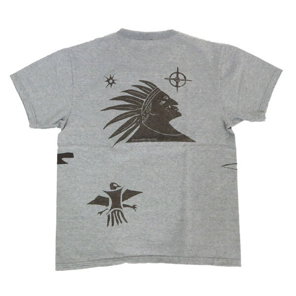フラットヘッド THE FLAT HEAD เสื้อยืดคอกลมแขนสั้น FRONTIER SPIRIT FN-THC-051