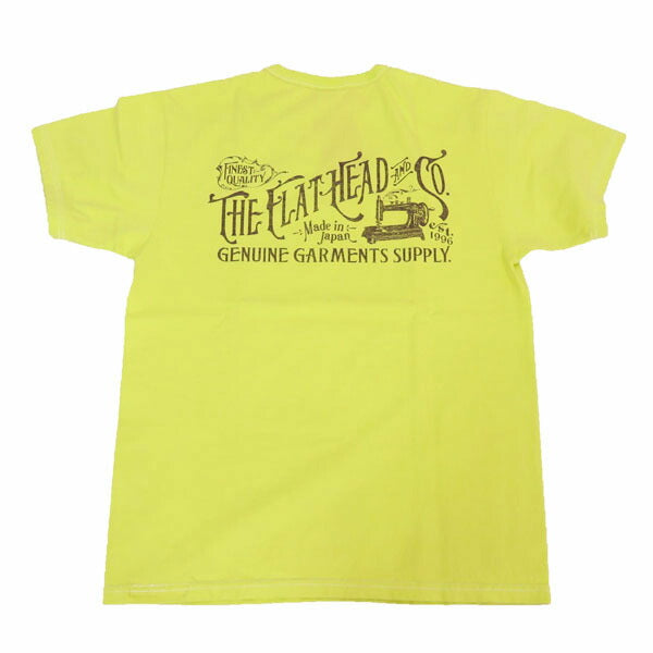 플랫헤드 THE FLAT HEAD 반소매 GENUINE GARMENTS 티셔츠 FN-THC-052