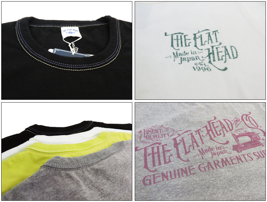플랫헤드 THE FLAT HEAD 반소매 GENUINE GARMENTS 티셔츠 FN-THC-052