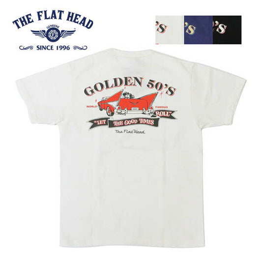 フラットヘッド THE FLAT HEAD Maikling Manggas T-shirt GOLDEN 50’s FN-THC-063【2026年春夏新作】
