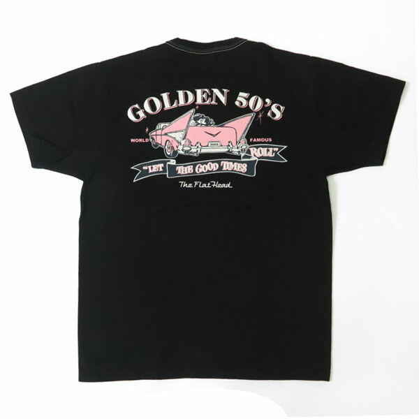 フラットヘッド THE FLAT HEAD เสื้อยืดแขนสั้น GOLDEN 50’s FN-THC-063【คอลเลกชันฤดูใบไม้ผลิ/ฤดูร้อน 2026】