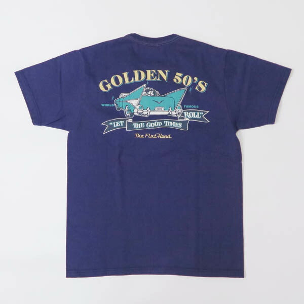 フラットヘッド THE FLAT HEAD เสื้อยืดแขนสั้น GOLDEN 50’s FN-THC-063【คอลเลกชันฤดูใบไม้ผลิ/ฤดูร้อน 2026】