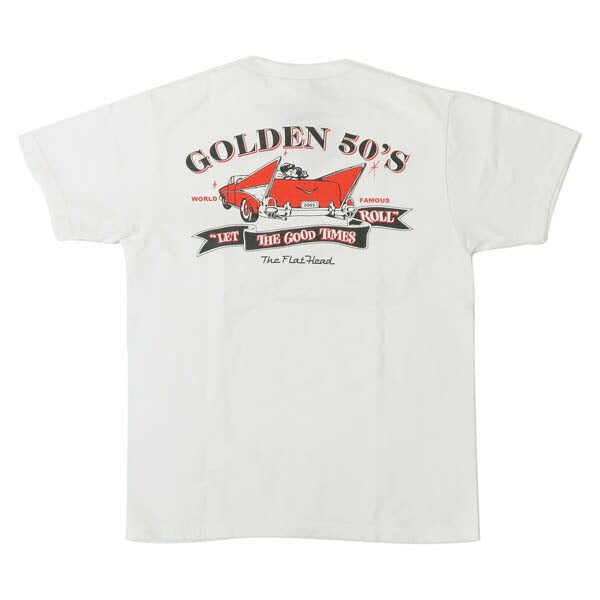フラットヘッド THE FLAT HEAD เสื้อยืดแขนสั้น GOLDEN 50’s FN-THC-063【คอลเลกชันฤดูใบไม้ผลิ/ฤดูร้อน 2026】