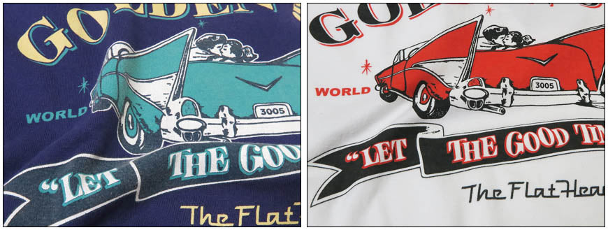 フラットヘッド THE FLAT HEAD เสื้อยืดแขนสั้น GOLDEN 50’s FN-THC-063【คอลเลกชันฤดูใบไม้ผลิ/ฤดูร้อน 2026】