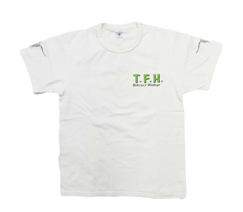 フラットヘッド THE FLAT HEAD 半袖 Ｔシャツ "PINSTRIPE" 3本針の1本外し  FN-THC-065【2026年春夏新作】