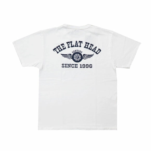 フラットヘッド THE FLAT HEAD Kurzarm T-Shirt Print FLYING WHEEL THC-Serie FN-THC-202