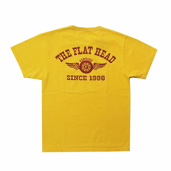 フラットヘッド THE FLAT HEAD Kurzarm T-Shirt Print FLYING WHEEL THC-Serie FN-THC-202