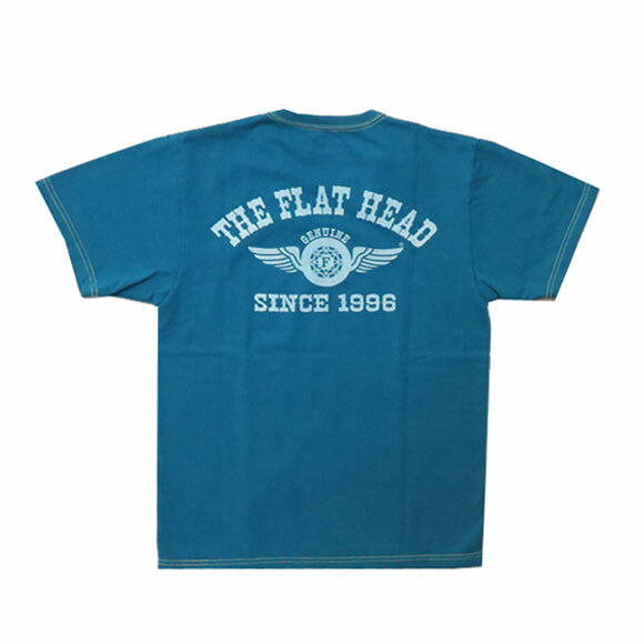 フラットヘッド THE FLAT HEAD Kurzarm T-Shirt Print FLYING WHEEL THC-Serie FN-THC-202