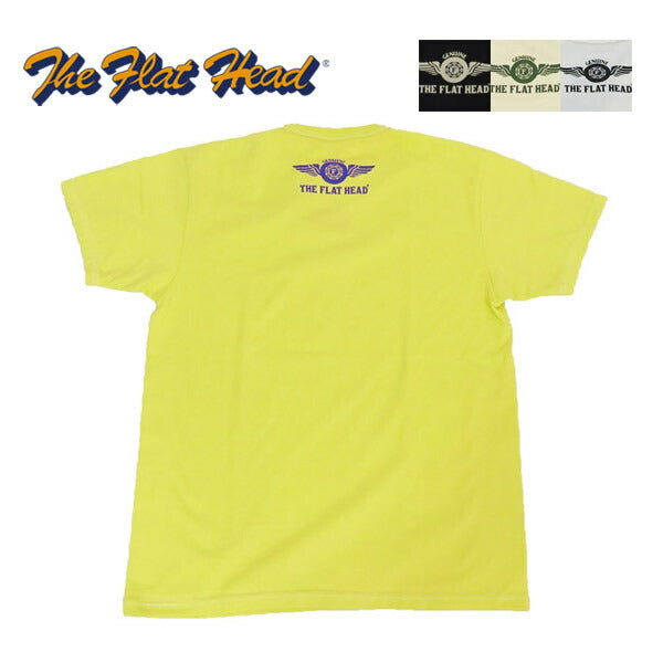 フラットヘッド THE FLAT HEAD 半袖 Ｔシャツ SMALL FLYING WHEEL FN-THC-203【2026年春夏新作】