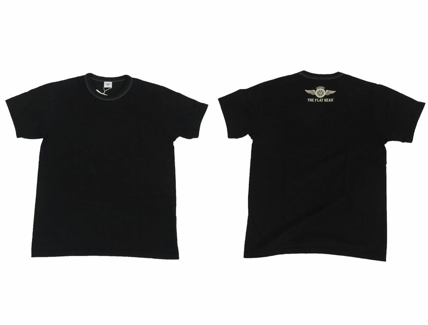 フラットヘッド THE FLAT HEAD 半袖 Ｔシャツ SMALL FLYING WHEEL FN-THC-203【2026年春夏新作】