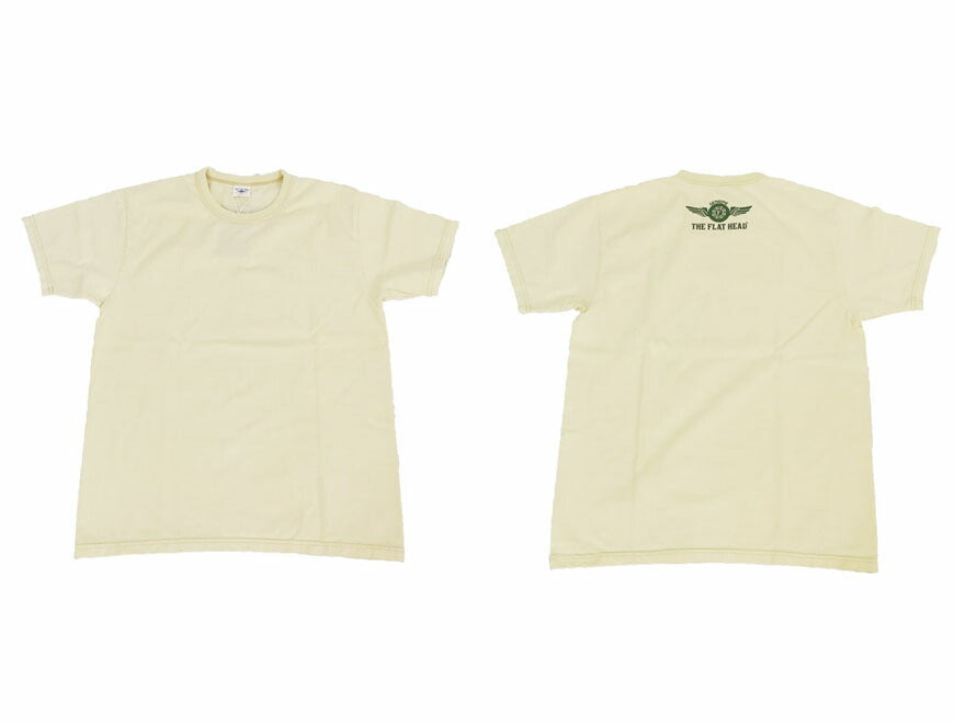 フラットヘッド THE FLAT HEAD 半袖 Ｔシャツ SMALL FLYING WHEEL FN-THC-203【2026年春夏新作】