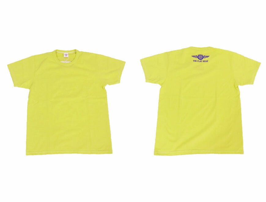 フラットヘッド THE FLAT HEAD 半袖 Ｔシャツ SMALL FLYING WHEEL FN-THC-203【2026年春夏新作】
